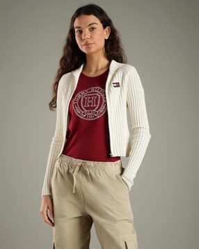 Slim Fit Viscose Hooded Neck Cardigan-image-34