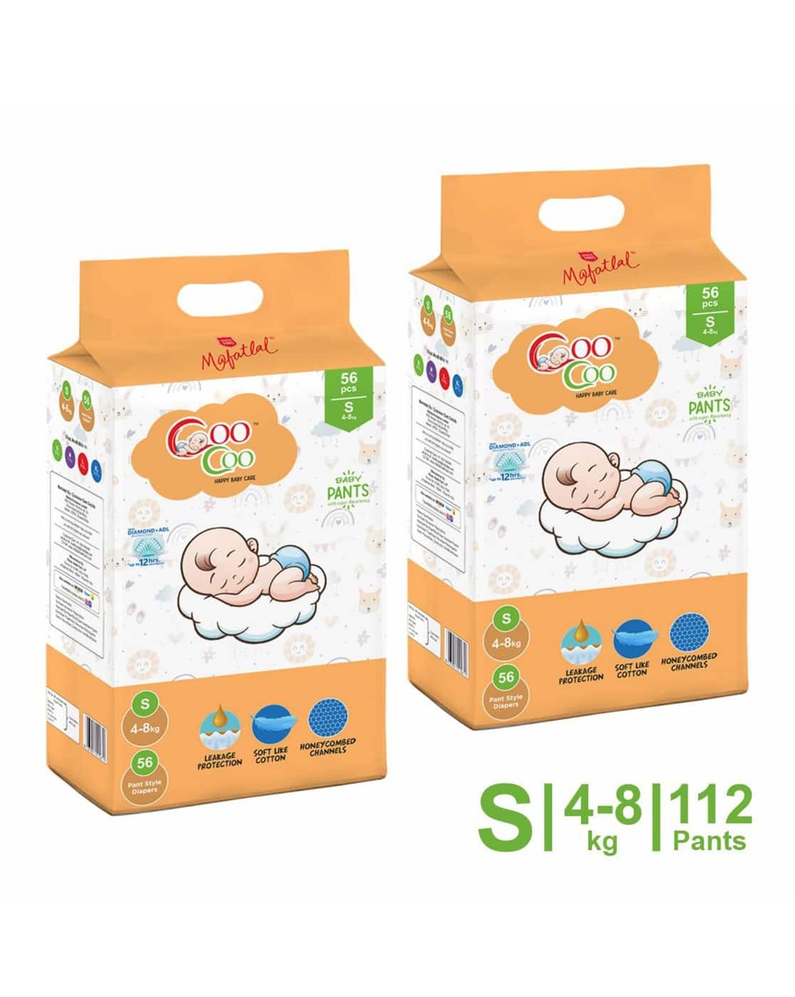 Mafatlal Pack of 2 Pullup Diaper Pants