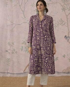 acai Women Self-design Straight Kurti-picture-21