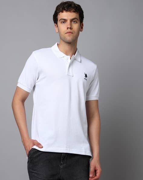 U.S. Polo Assn. Slim Fit Polo T-shirt with Logo Embroidery