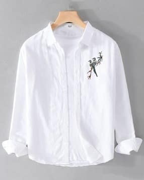 neonomad Men Embroidered Regular Fit Shirt-picture-45