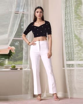 svaraa Women Embroidered Back-Open Blouse-picture-7