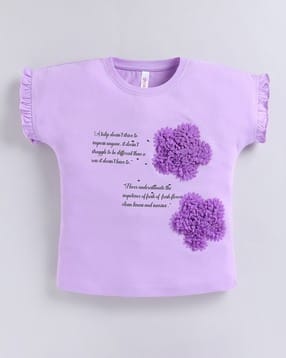 Girls Printed Round-Neck Top-image-20