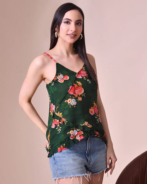 SVARAA Women Floral Print Sim Fit Top