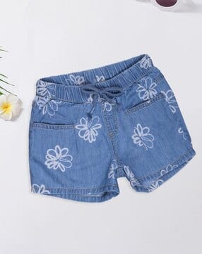 pantaloons junior Girls Floral Print Regular Fit Shorts-picture-42