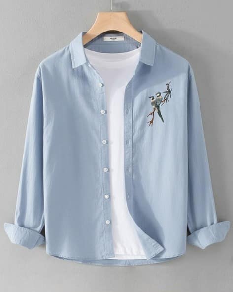 NEONOMAD Men Embroidered Regular Fit Shirt