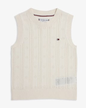 tommy hilfiger Girls Relaxed Fit Cotton Crew Neck Sweater-picture-48