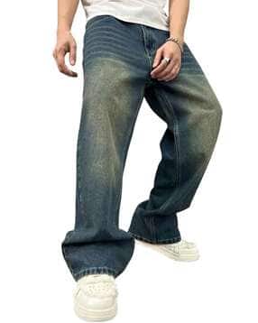 Men Mid-Rise Baggy Jeans-image-14