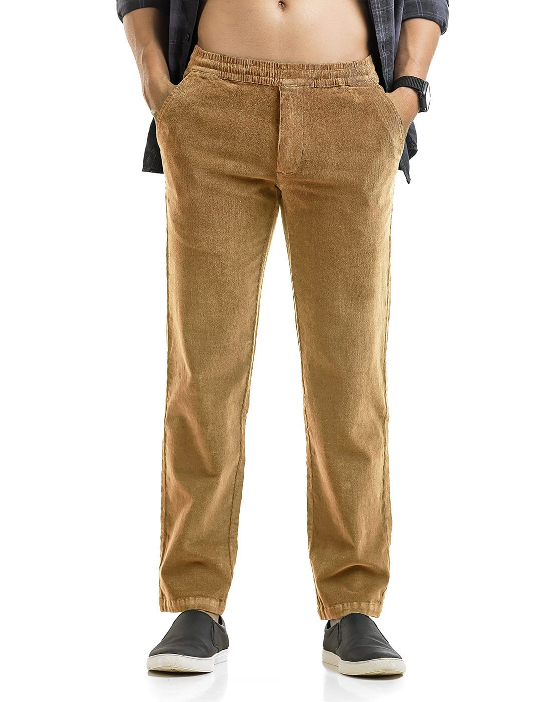 Men Mid Rise Fitted TrackPant