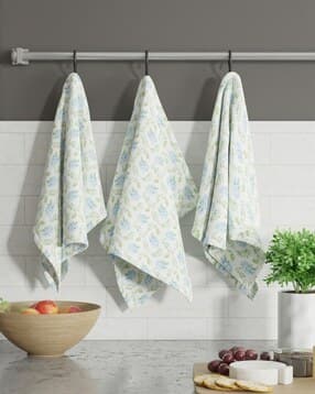 Pack of 3 Cotton Kitchen Towels Sets