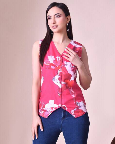 SVARAA Women Printed Slim Fit Top