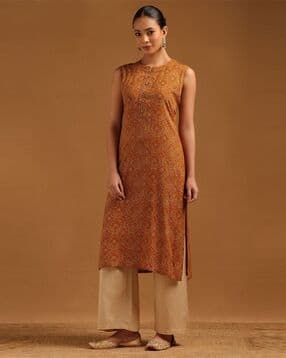 soch Women Floral Print Straight Kurta -picture-40