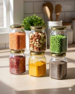 somil Set of 6 Food Grade Glass Storage Container with Lid-picture-40