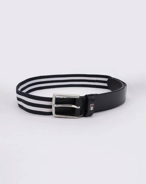 TOMMY HILFIGER Striped Polyester Classic Belt
