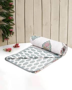 rrc Floral Print Cotton Double Duvet Cover-picture-46