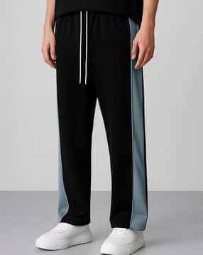 paralians Men Straight Track Pants with Contrast Taping-picture-20