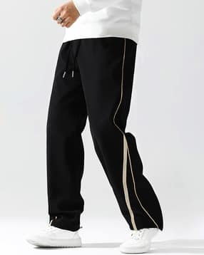 paralians Men Straight Track Pants with Contrast Tipping -picture-43