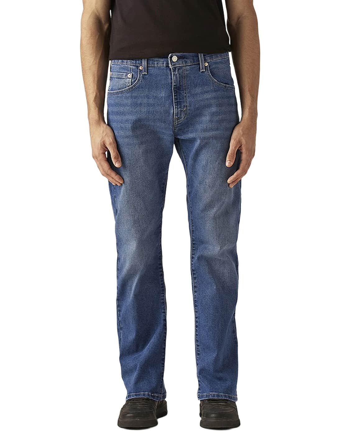 Buy LEVI'S Men Lightly Washed 517 Bootcut Jeans Online | Ajio.com