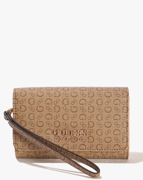 GUESS Monogram Saffron Phone Organizer Wallet