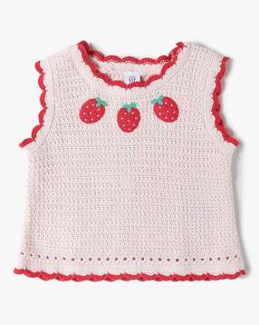 gap kids Girls Crochet Regular Fit Sleeveless Top-picture-14
