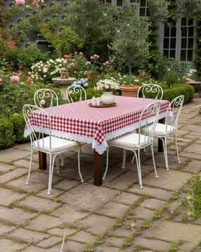 rrc Set of 2 4-Seater Checked Table Covers-picture-50