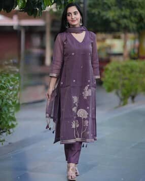 indie picks Floral Straight Kurta Set-picture-32