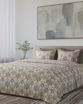 sansaar 150 TC Printed King Size Bedding Set-picture-32