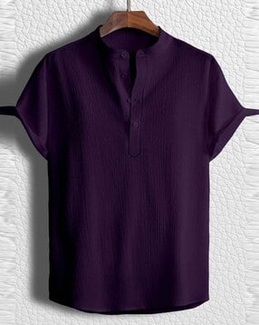 neonomad Men Regular Fit Short Kurta with Mandarin Collar -picture-11