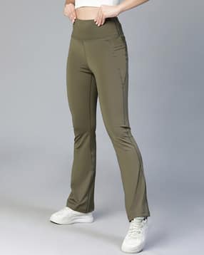 athlisis Women Flared Track Pants with Elasticated Waist-picture-48