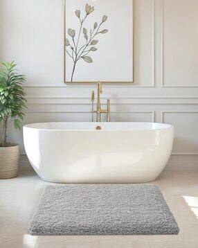 anti-slip rectangular bath mat