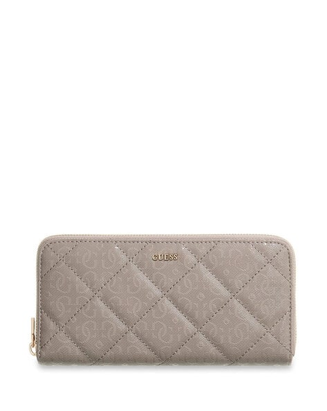 GUESS Women Libby Printed Polyurethane Large Zip-Around Wallet