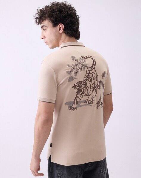 superdry tiger trail regular fit polo t-shirt