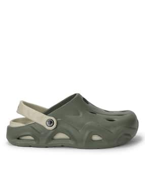 Men Perforated Slingback Clogs-image-16