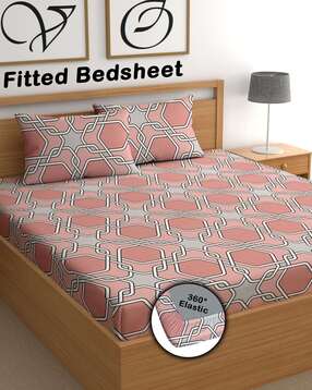 cg homes Cotton Double Flat Printed Bedsheet-picture-28