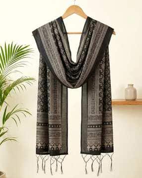 akshadeep Women Printed Dupatta with Tassels -picture-38