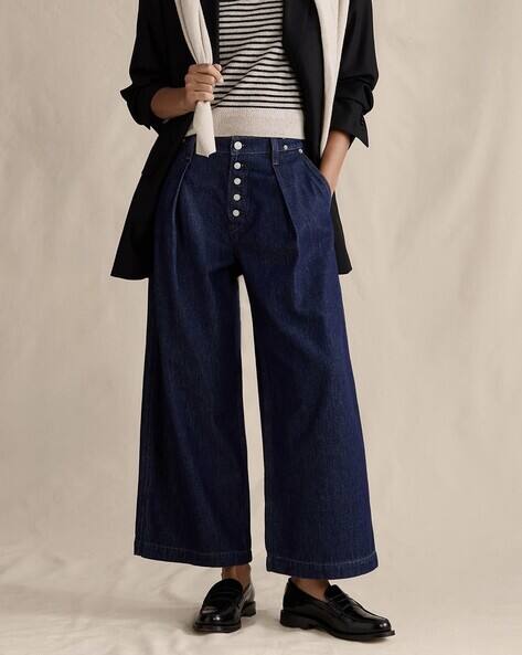 Lulu & Sky Women Mid-Rise Wide Jeans