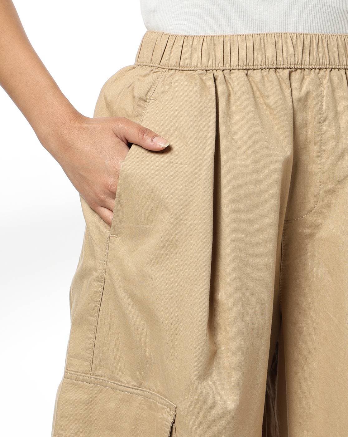 Buy Khaki Trousers & Pants for Women by RIO Online | Ajio.com