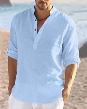 royalscout Men Mandarin-Collar Regular Fit Kurta-picture-16