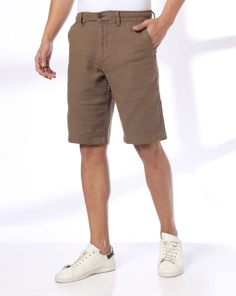 NETPLAY Men Patterned Slim Fit Cotton Shorts Offers & Cashback