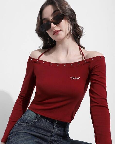 SHOWOFF Women Slim Fit Slip-On Top