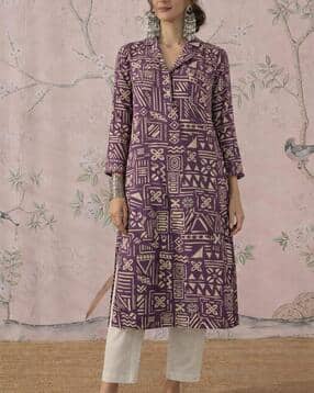 svaraa Women Self-design Straight Kurti-picture-50