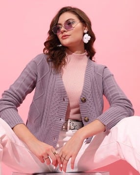 street9 Women Cable Knitted Cardigan-picture-22