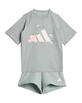Boys Printed T-Shirt & Shorts Set-image-30