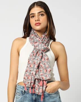 yousta Women Floral Print Scarf-picture-13