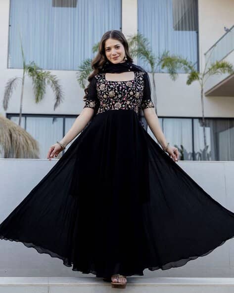 Nyrika Women Embroidery Gown Dress