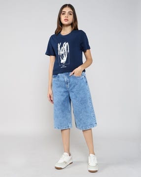 lee cooper Women Mid-Rise Denim Shorts-picture-13