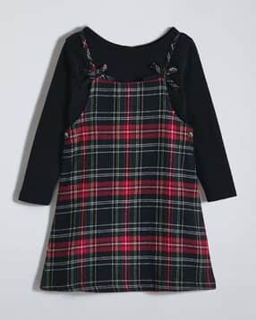 hopscotch Girls Checked A-line Dress-picture-14