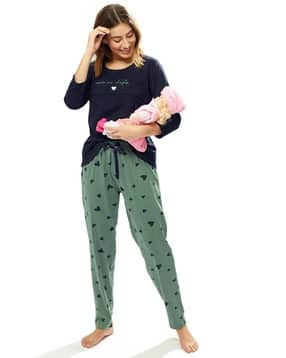 lotik Women Printed 2-Piece T-Shirt & Pyjamas Set-picture-14