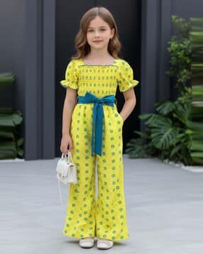cutiekins Girls Printed Relaxed Fit Jumpsuit-picture-47