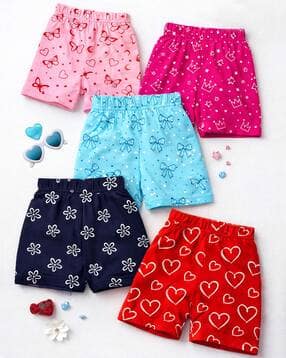 Girls Cotton Printed Shorts-image-7